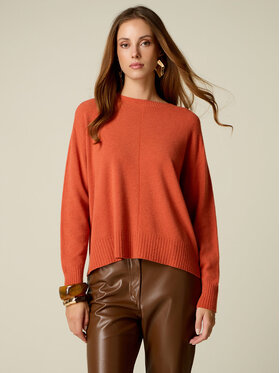 Oltre Oltre Maglione M153E002162N017 Arancione Regular Fit