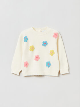 OVS OVS Sweter 1844202 Écru Regular Fit