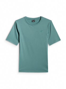 4F 4F T-Shirt ESSENTIAL 2 Turkusowy Slim Fit