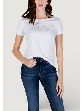 EA7 Emporio Armani EA7 Emporio Armani T-Shirt 7W000184 AF10373 Biały Casual Fit