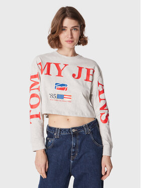 Tommy Jeans Tommy Jeans Блуза Modern Sport DW0DW14909 Сив Relaxed Fit