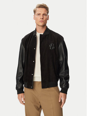 BOSS BOSS Lederjacke C-Mileon 50564584 Schwarz Regular Fit