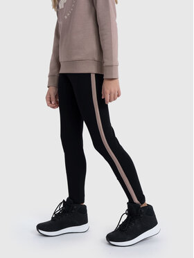 4F 4F Leggings 4FJAW23TTIGF094 Crna Slim Fit
