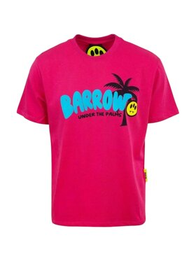 Barrow Barrow T-Shirt 034352-f Różowy Regular Fit