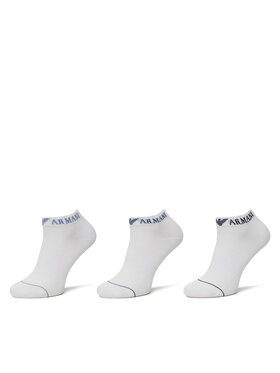 Emporio Armani Emporio Armani Set 3 parov moških nizkih nogavic EM000550 AF12276 M0066 Bela
