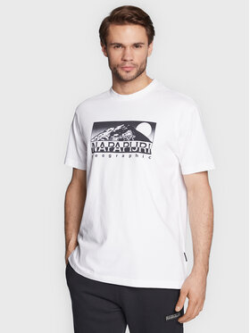Napapijri Napapijri T-Shirt S-Quito Ss NP0A4H5E Bílá Regular Fit