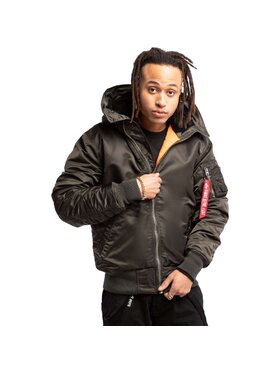 Alpha Industries Alpha Industries Kurtka zimowa MA-1 Hooded 158104-413 Czarny Classic Fit