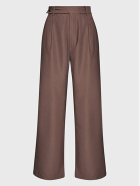 NKN Nekane NKN Nekane Pantaloni din material NI.SONSOLA Maro Relaxed Fit