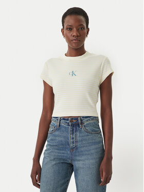 Calvin Klein Jeans Calvin Klein Jeans T-Shirt LV047F833G Žlutá Slim Fit