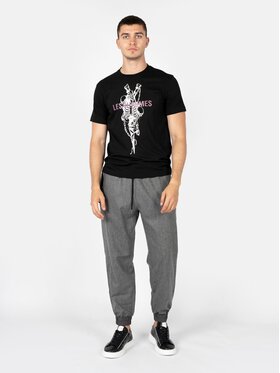 Les Hommes Les Hommes T-Shirt LBT1025700P Μαύρο Regular Fit