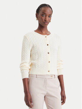 Fracomina Fracomina Kardigan FY26WT8037K45801 Kreemjas Regular Fit