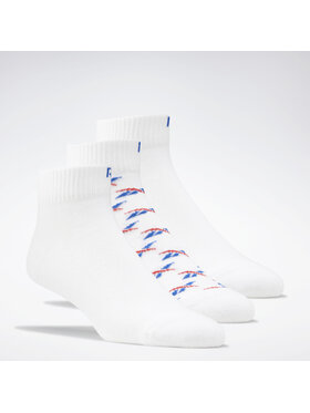 Reebok Reebok Nízké ponožky Unisex Classics Ankle Socks 3 Pairs GD1030 Bílá