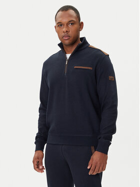 Bugatti Bugatti Mikina 8500-85050D Tmavomodrá Regular Fit