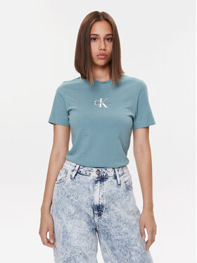 Calvin Klein Jeans Calvin Klein Jeans Majica J20J221426 Modra Regular Fit