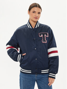 Tommy Jeans Tommy Jeans Geacă bomber Letterman DW0DW18306 Bleumarin Relaxed Fit