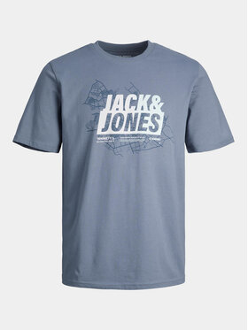 Jack&Jones T-shirt Map 12257908 Plava Regular Fit