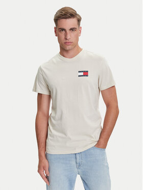 Tommy Jeans Tommy Jeans Tričko Essential DM0DM20740 Béžová Slim Fit