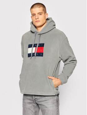 Tommy Jeans Tommy Jeans Полар DM0DM12576 Сив Relaxed Fit