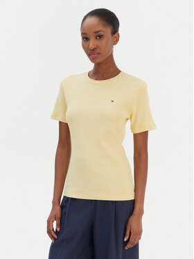 Tommy Hilfiger Tommy Hilfiger T-Shirt New Cody WW0WW40587 Żółty Slim Fit