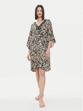 Selmark Selmark Sukienka plażowa BJ795 Czarny Relaxed Fit