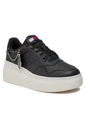 Tommy Jeans Tommy Jeans Sneakers Tjw Retro Basket Flatform Charm EN0EN02421 Schwarz