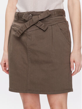 Morgan Morgan Džínová sukně 231-JSTELA Khaki Regular Fit