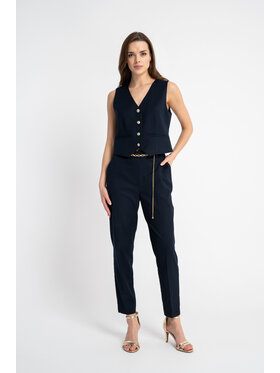 CLICK CLICK Kamizelka 71-0009 Granatowy Classic Fit