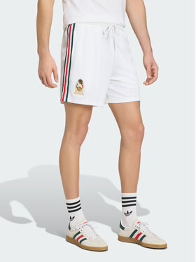 adidas adidas Szorty sportowe 161972 Biały Loose Fit