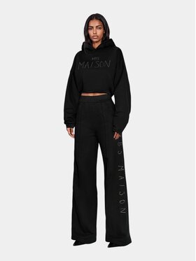 MADE BY SOCIETY MADE BY SOCIETY Kurtka anorak BLACK VEIL Hoodie - H27502 Czarny Basic Fit