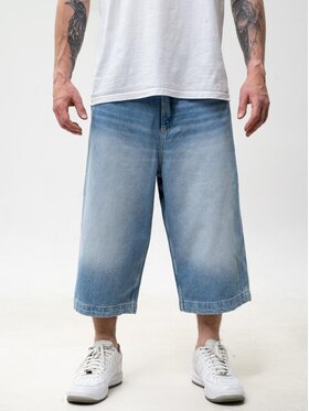 Jigga Wear Jigga Wear Szorty jeansowe jORTS BAGY SZEROKIE SPODENKI 132190 Niebieski Baggy Fit