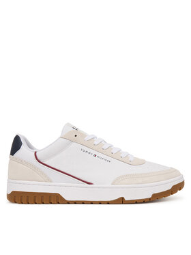 Tommy Hilfiger Tommy Hilfiger Tossud Th Basket Core Leather Suede Mix FM0FM05881 Valge