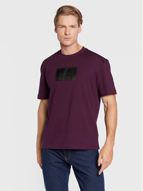 Calvin Klein Calvin Klein T-Shirt Textured Logo Box K10K110115 Μωβ Relaxed Fit