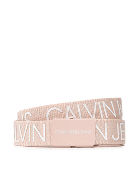 Calvin Klein Calvin Klein Detský opasok Logo Ck Belt IU0IU00316 Ružová