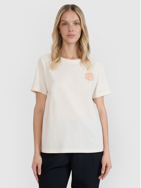 4F 4F T-Shirt 4FWSS25TTSHF1994-11S Bílá Oversize