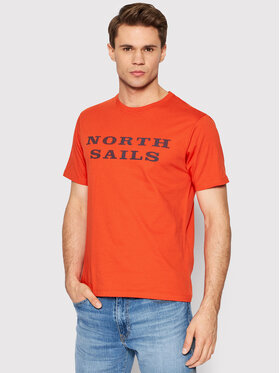 North Sails North Sails T-Shirt Graphic 692793 Červená Regular Fit