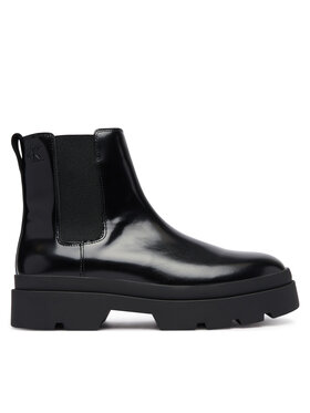 Calvin Klein Calvin Klein Sztyblety Lugged Chelsea Boot Matt Lth HM0HM02445 Czarny