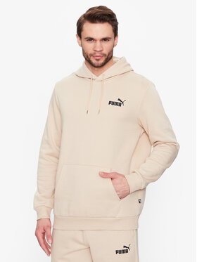 Puma Puma Bluza Essentials Small Logo 586691 Beżowy Regular Fit