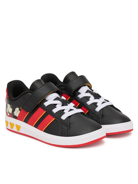 adidas adidas Sneakersy Adidas Disney Mickey Mouse Grand Court Shoes Kids KI9187 Čierna