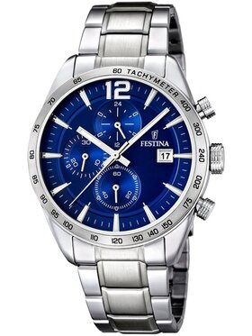 Festina Festina Zegarek F16759/3 Srebrny