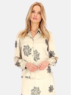 Perso Perso Bluzka CHLE243777F Szary Fitted Fit