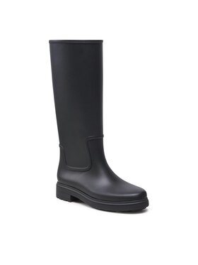 Calvin Klein Calvin Klein Cizme de cauciuc Rain Boot Knee W/Flc HW0HW01265 Negru