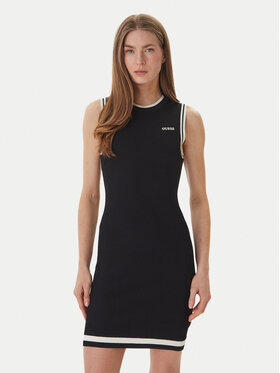 Guess Guess Trikotažinė suknelė V6GK04 Z0648 Juoda Regular Fit