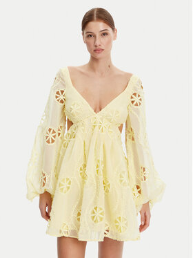 BARDOT BARDOT Koktélruha 59858DB Sárga Regular Fit