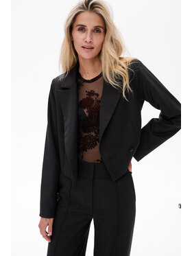 blue shadow blue shadow Marynarka Demi Czarny Regular Fit