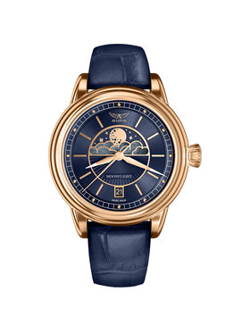 Aviator Aviator Zegarek V.1.33.2.256.4 Niebieski