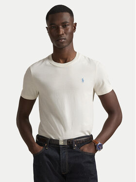Polo Ralph Lauren Polo Ralph Lauren Tricou 710671438524 Écru Slim Fit