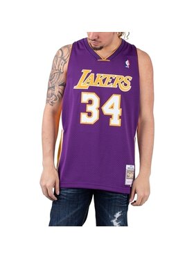 Mitchell & Ness Mitchell & Ness Tank top NBA SWINGMAN JERSEY LAKERS 99-00 SHAQUILLE O`NEAL Fioletowy Regular Fit