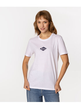 Lee Cooper Lee Cooper T-Shirt DIAMOND MINI 1160 Biały Regular Fit