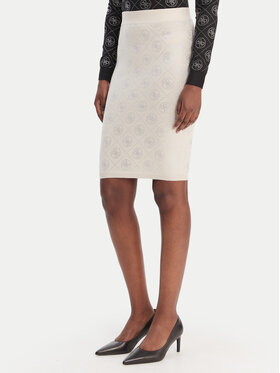 Guess Guess Mini sukňa W6RD0O Z3JD2 Béžová Regular Fit