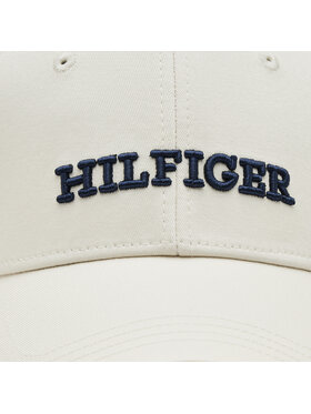 Tommy Hilfiger Kapa S šiltom Hilfiger Prep Cap AW0AW16040 Écru